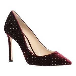 Velvet and glitter jimmy choo heels. Size 39.